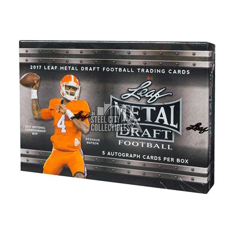 2017 leaf metal draft football box|2017 leaf draft football cards.